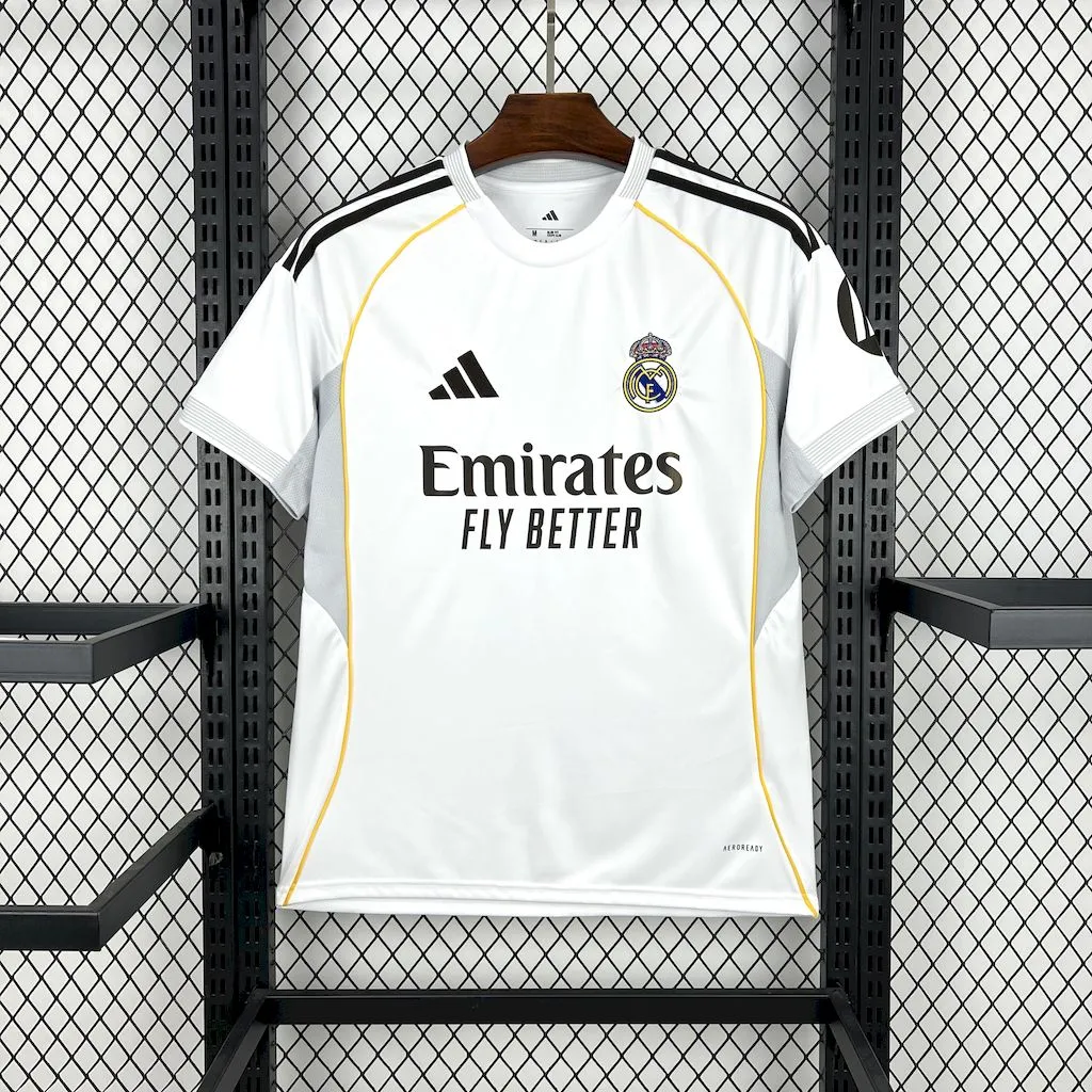 Real Madrid Soccer Jersey Home Custom Shirt 2025/26 - Jersey