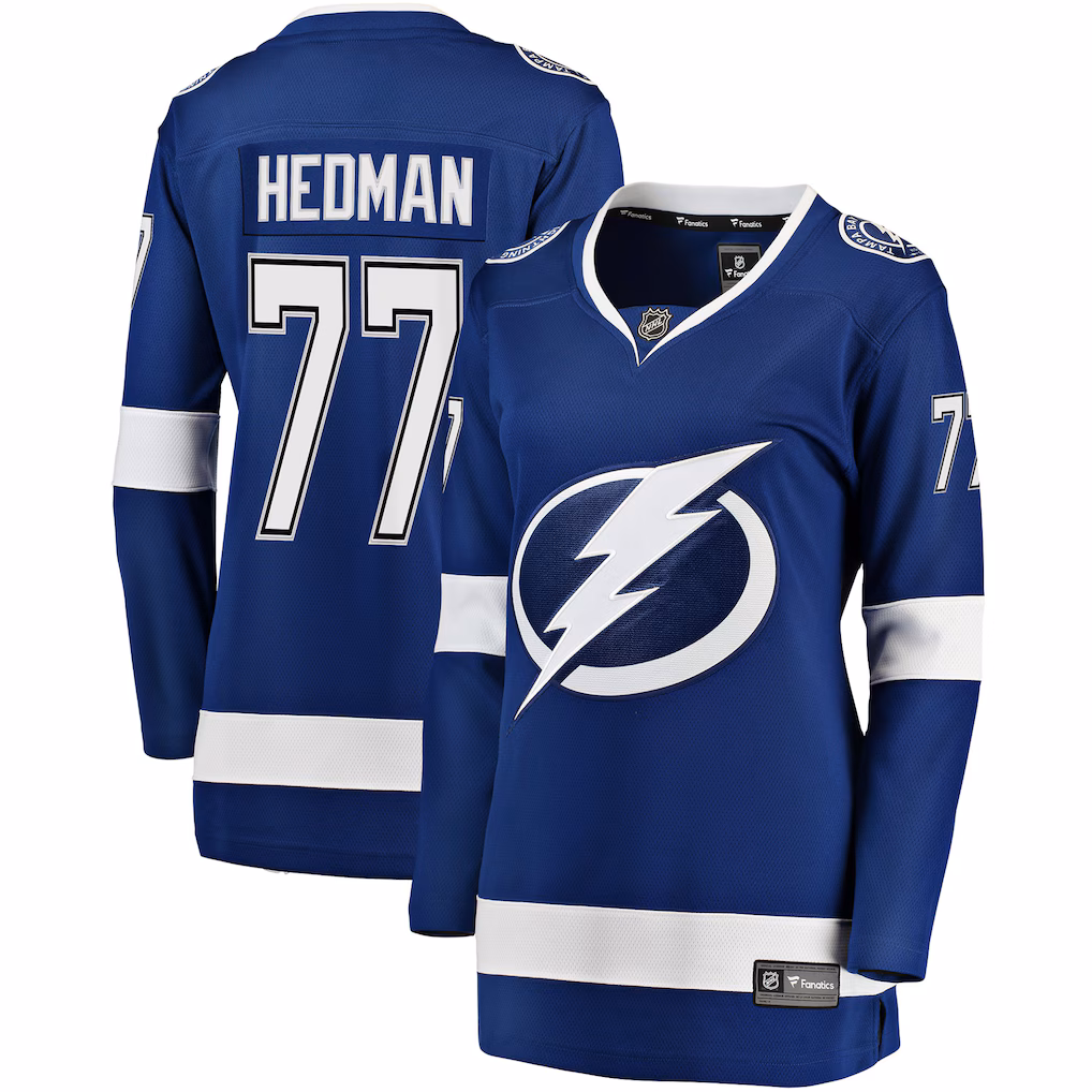 Women's Tampa Bay Lightning Victor Hedman Fanatics Blue Home Breakaway Jersey - Jersey