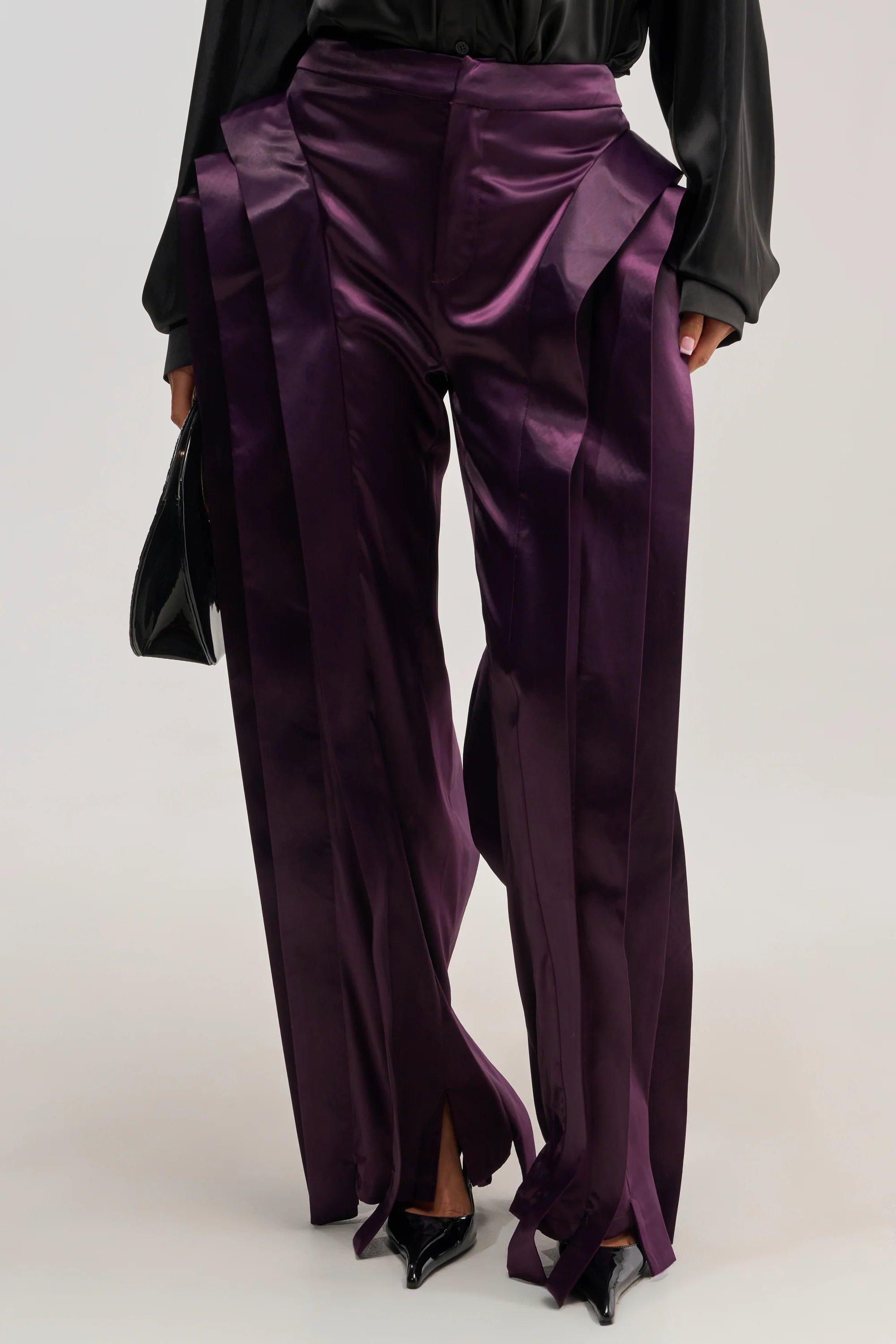 INFINITY TROUSER IN PLUM - Akira Wear