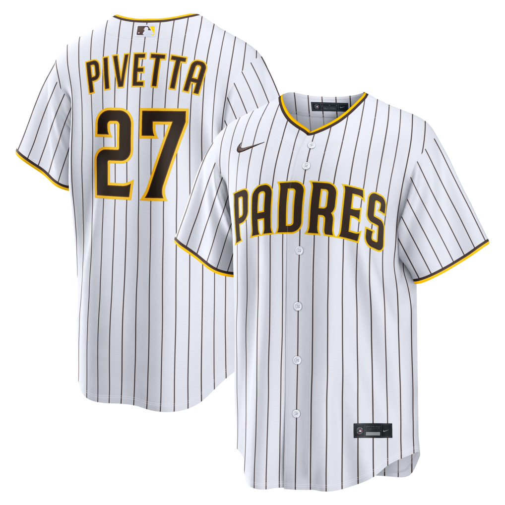 Men's San Diego Padres Nick Pivetta Nike White Home Replica Jersey - Jersey