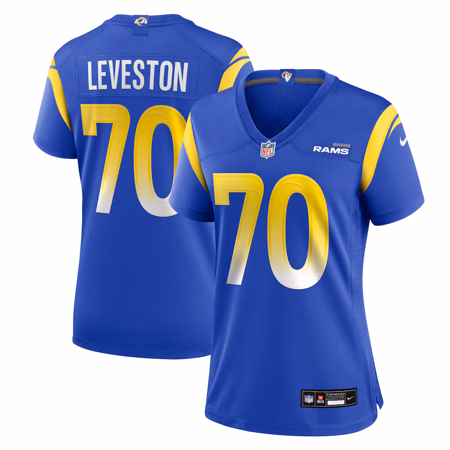 Women's Los Angeles Rams KT Leveston Nike Royal Team Game Jersey - Jersey