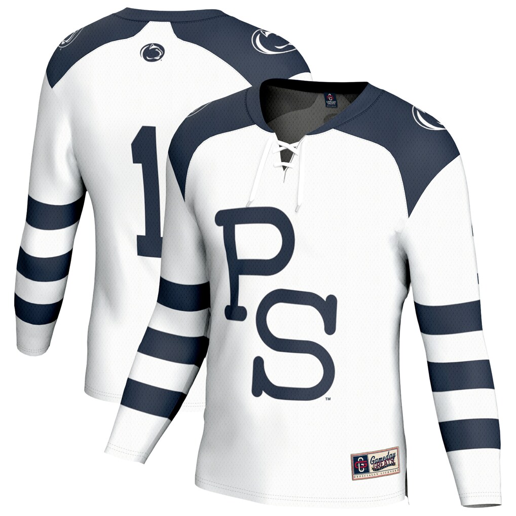 Unisex GameDay Greats #1 White Penn State Nittany Lions Lightweight Hockey Fashion Jersey - Jersey