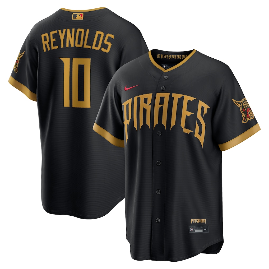 Men's Pittsburgh Pirates Bryan Reynolds Nike Black 2026 City Connect Stadium Jersey - Jersey