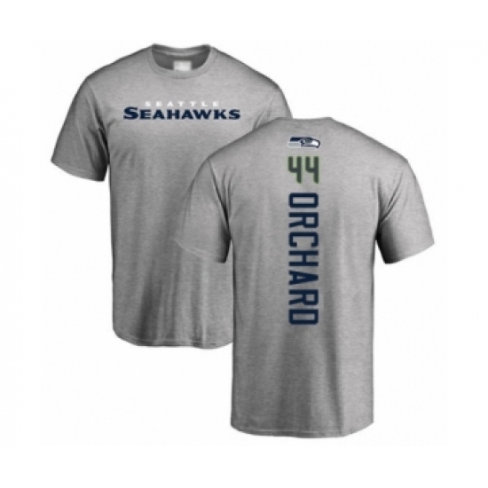 Football Seattle Seahawks #44 Nate Orchard Ash Backer T-Shirt - Jersey