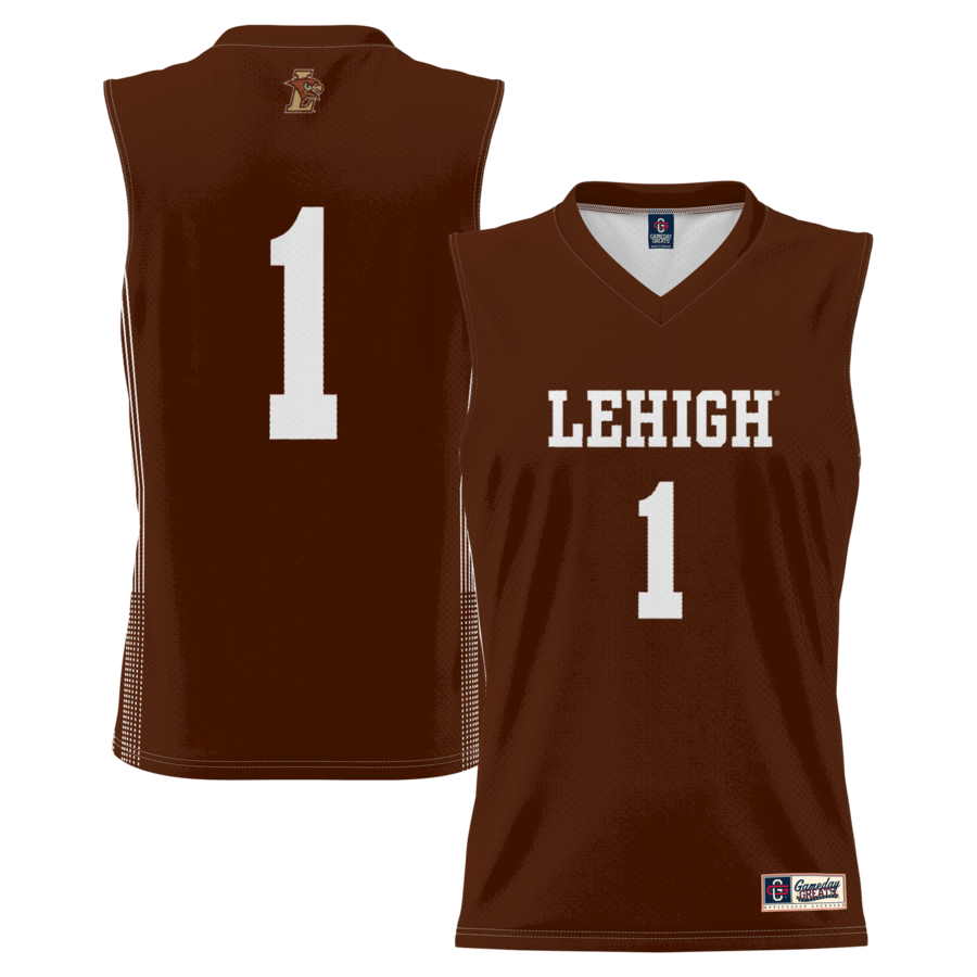 Men's GameDay Greats #1 Brown Lehigh Mountain Hawks Lightweight Basketball Jersey - Jersey