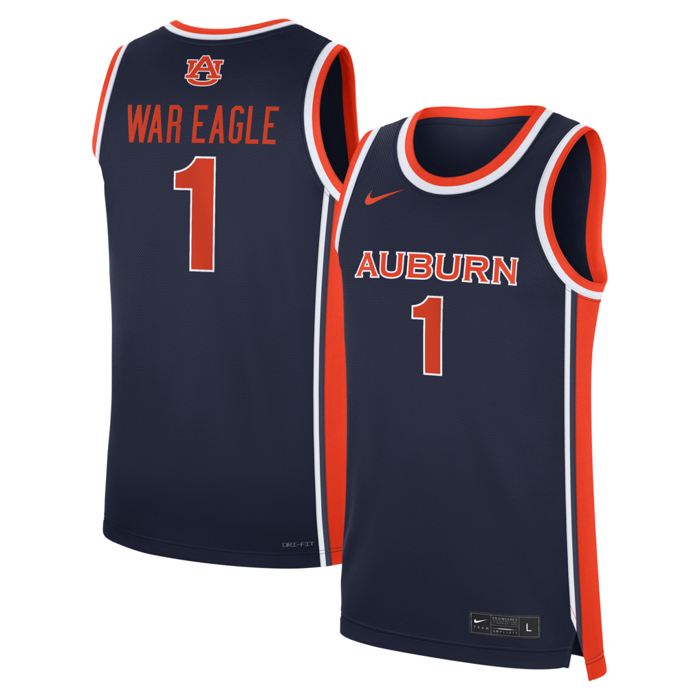 Youth Nike # Navy Auburn Tigers Replica Basketball Jersey - Jersey