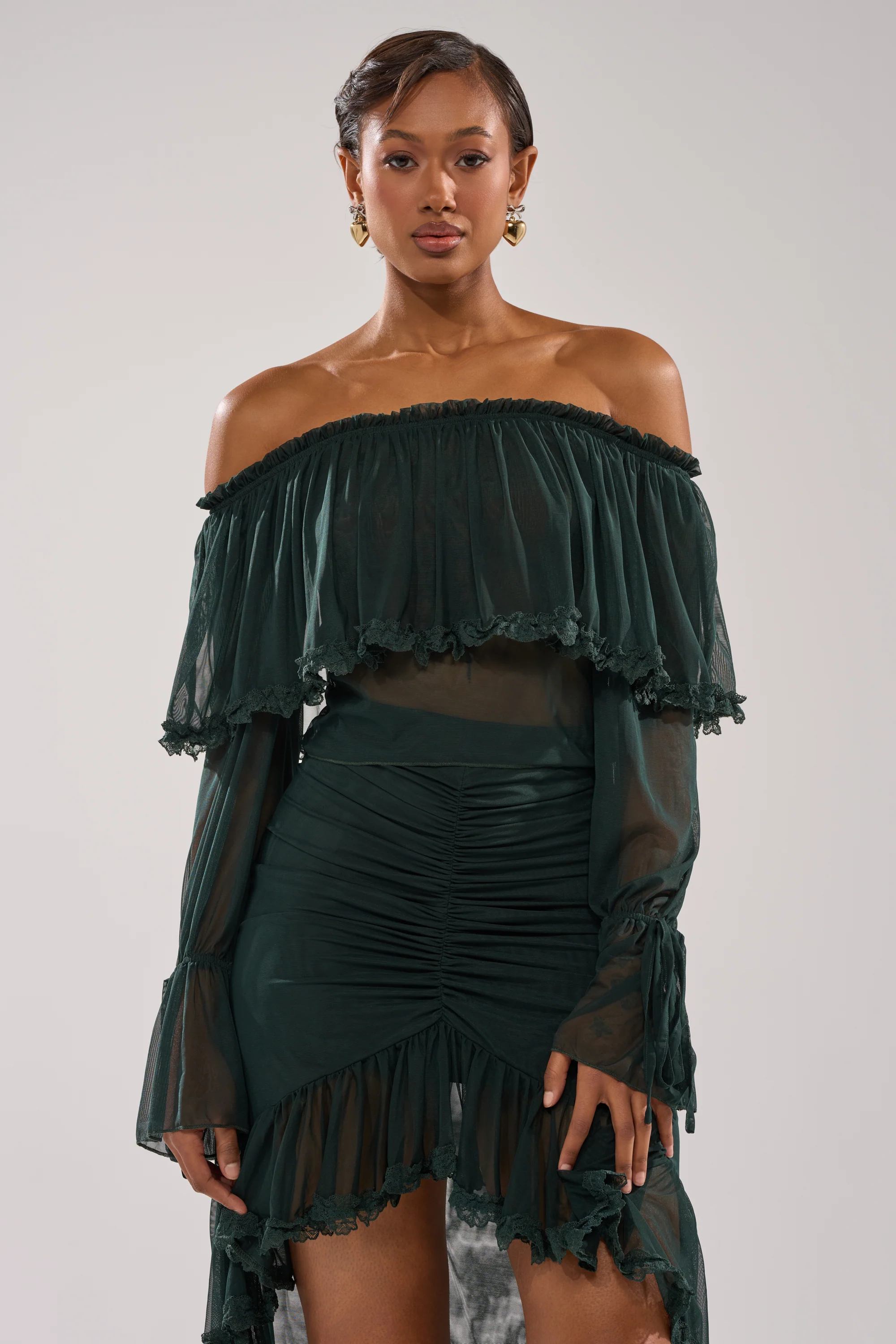 EMERALD LOVER BLOUSE - Akira Wear