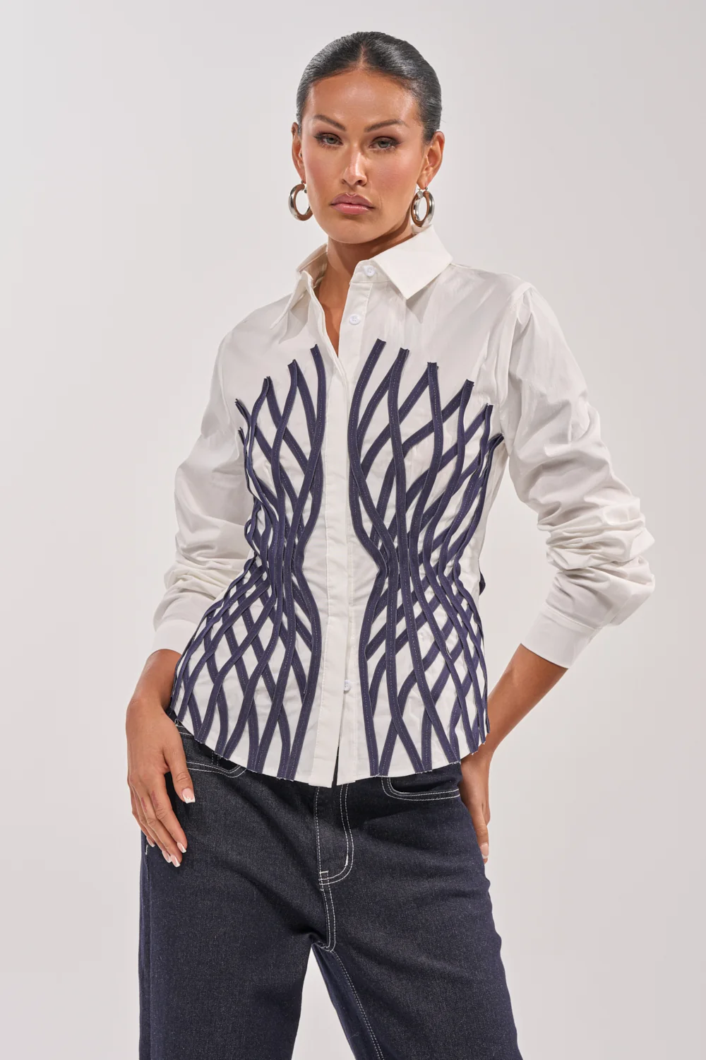 ON A NEW LEVEL POPLIN BUTTON DOWN - Akira Wear