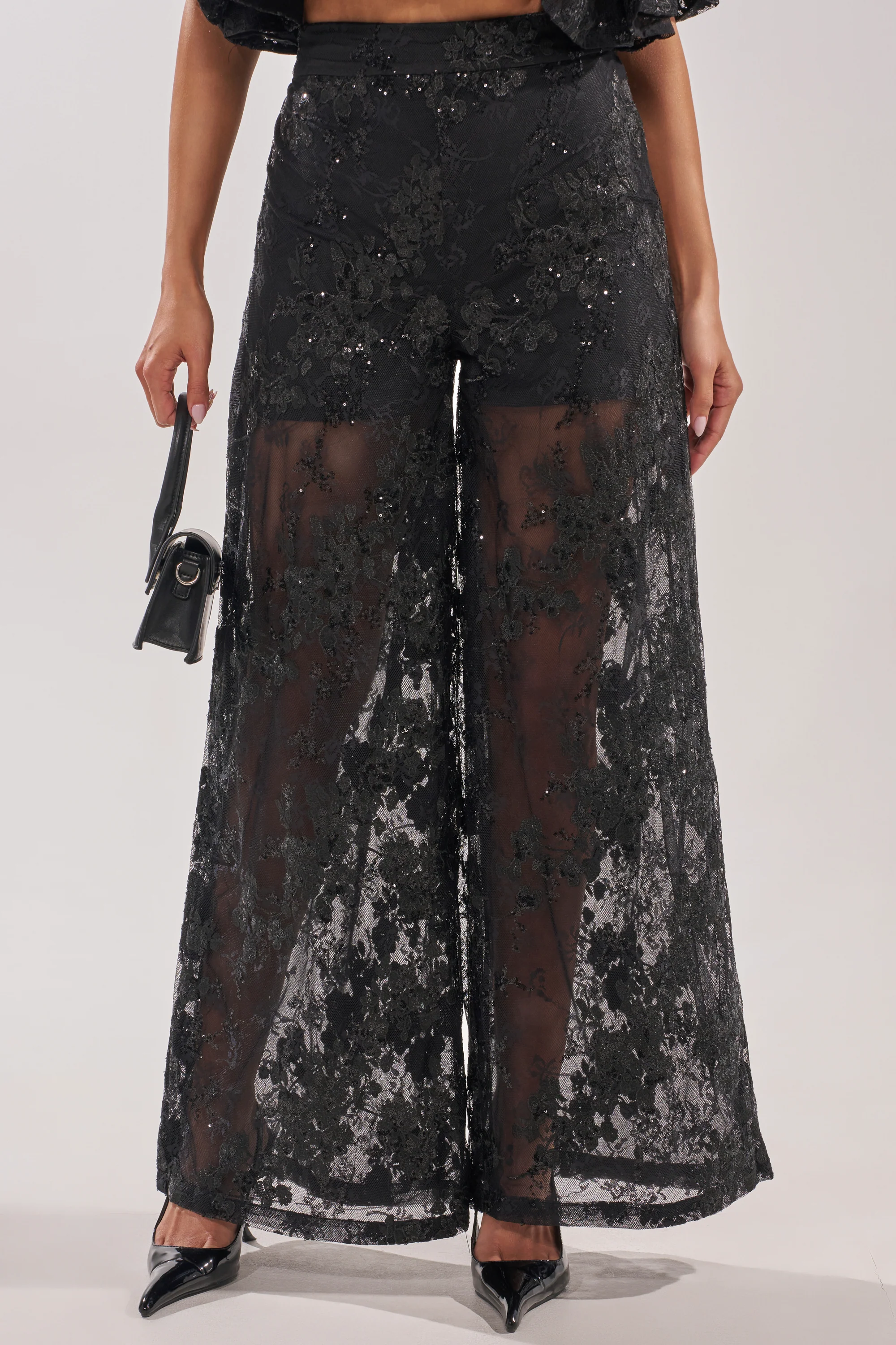 QUEEN B LACE TROUSER - Akira Wear