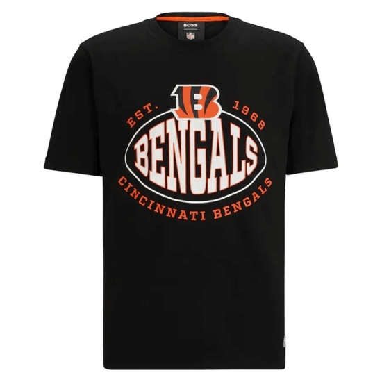 Men's Cincinnati Bengals Black BOSS X Trap T Shirt - Jersey