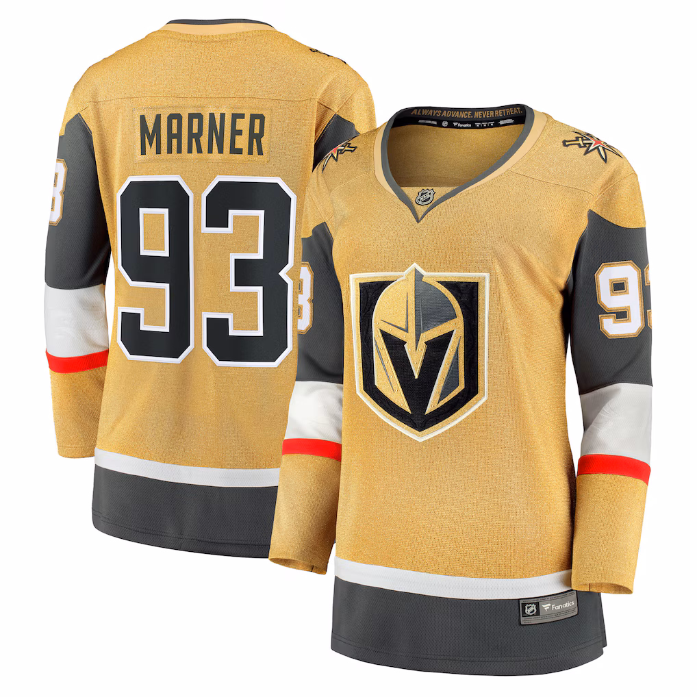 Women's Vegas Golden Knights Mitch Marner Fanatics Gold Home Breakaway Jersey - Jersey