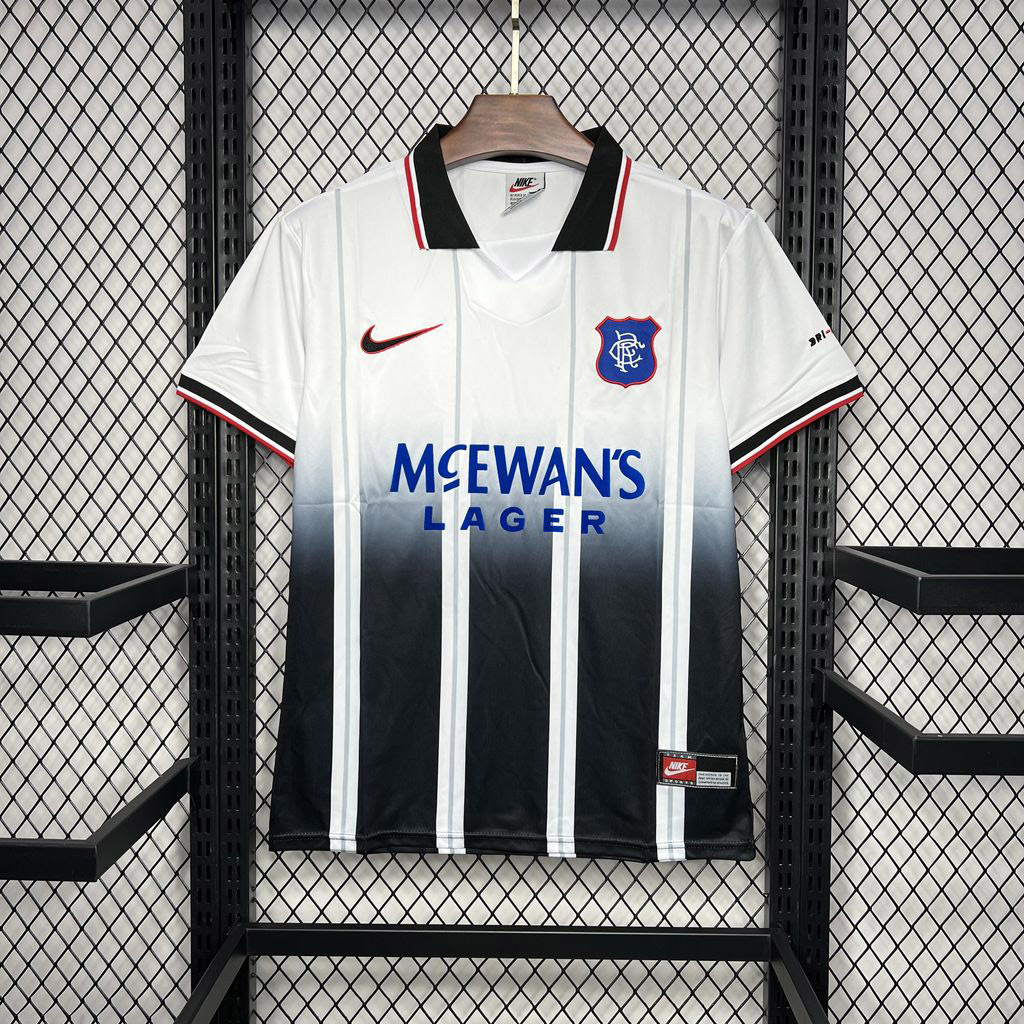 Rangers FC Retro Soccer Jersey Away Custom Shirt 1997-99 - Jersey