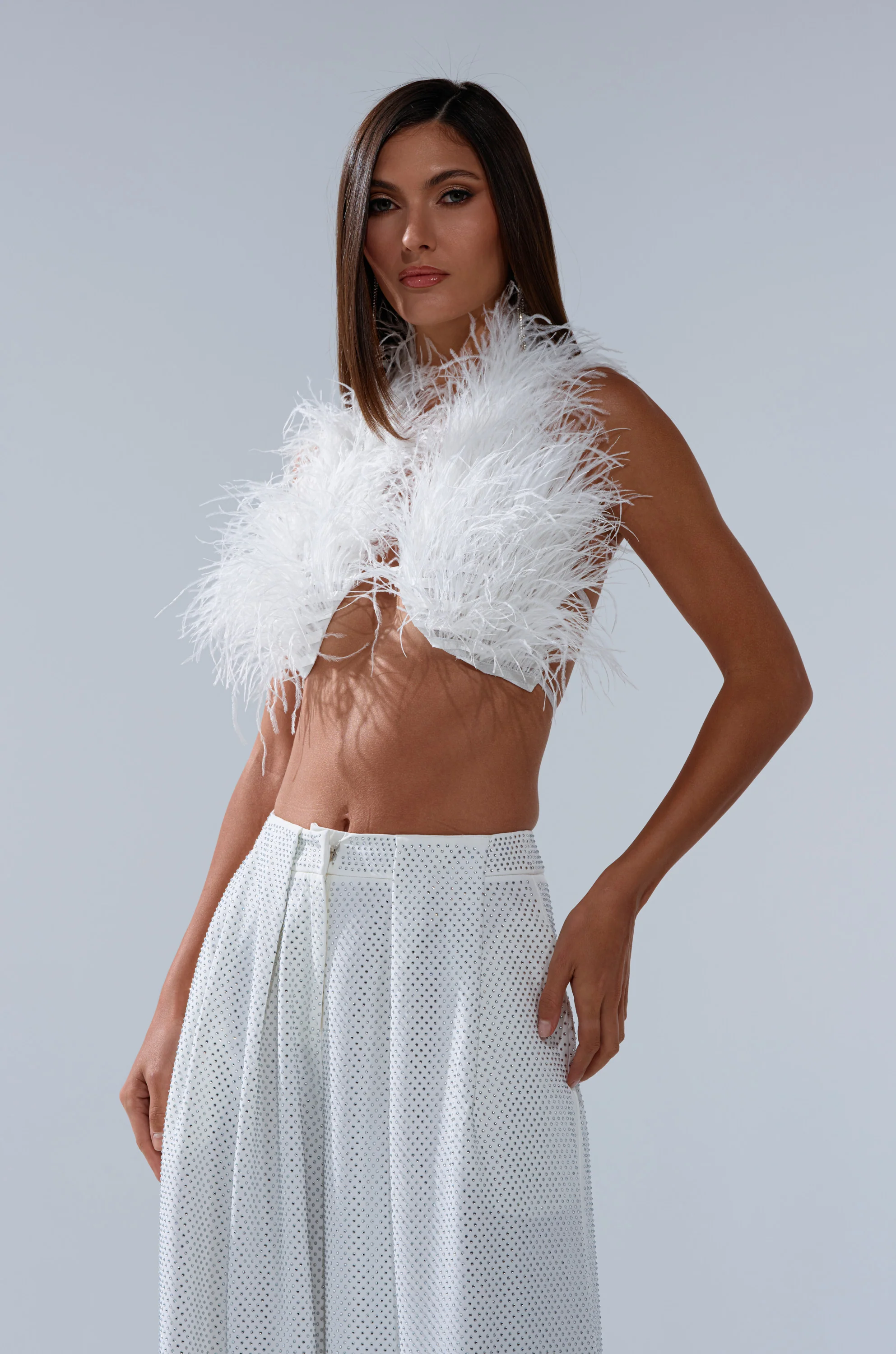 SHAKE IT FOR ME GIRL FEATHER BRALETTE - Akira Wear
