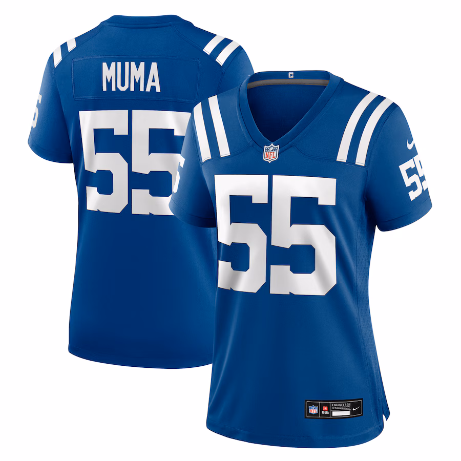 Women's Indianapolis Colts Chad Muma Nike Royal Team Game Jersey - Jersey