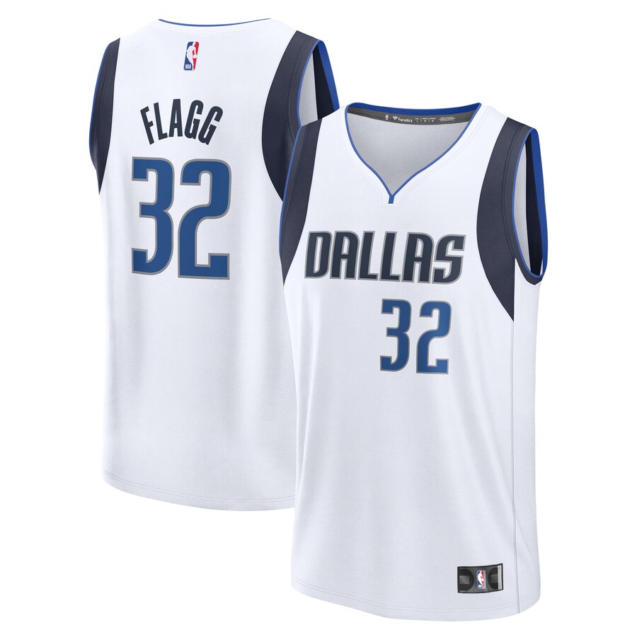 Men's Dallas Mavericks Cooper Flagg Fanatics White 2025 NBA Draft First Round Pick Fast Break Replica Jersey - Association Edition - Jersey