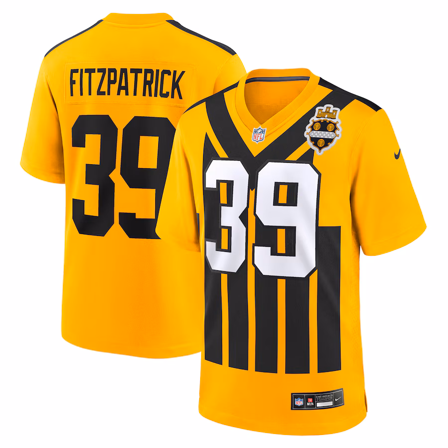 Men's Pittsburgh Steelers Minkah Fitzpatrick Nike Gold Alternate Game Jersey - Jersey