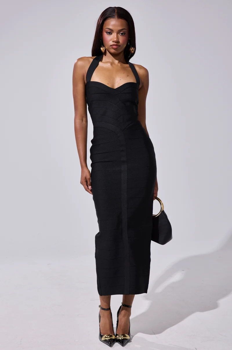 LOVELY DAYS BANDAGE MIDI DRESS - Akira Wear