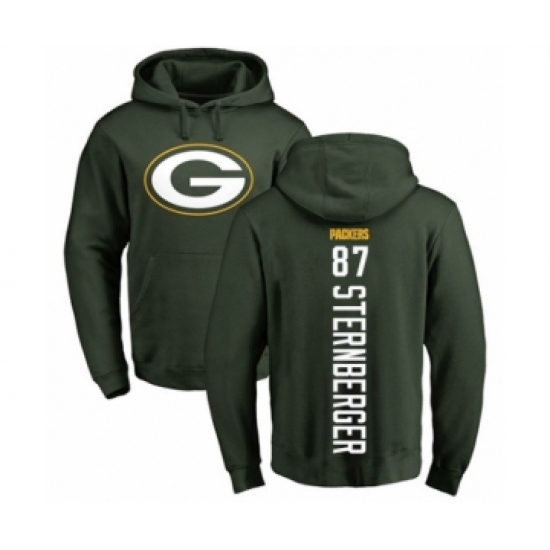 Football Green Bay Packers #87 Jace Sternberger Green Backer Hoodie - Jersey