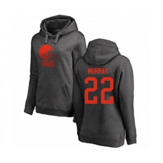 Football Women's Cleveland Browns #22 Eric Murray Ash One Color Pullover Hoodie - Jersey