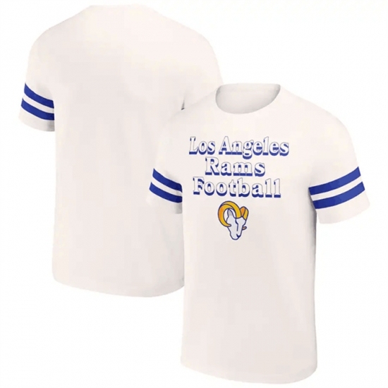 Men's Los Angeles Rams Cream X Darius Rucker Collection Vintage T Shirt - Jersey