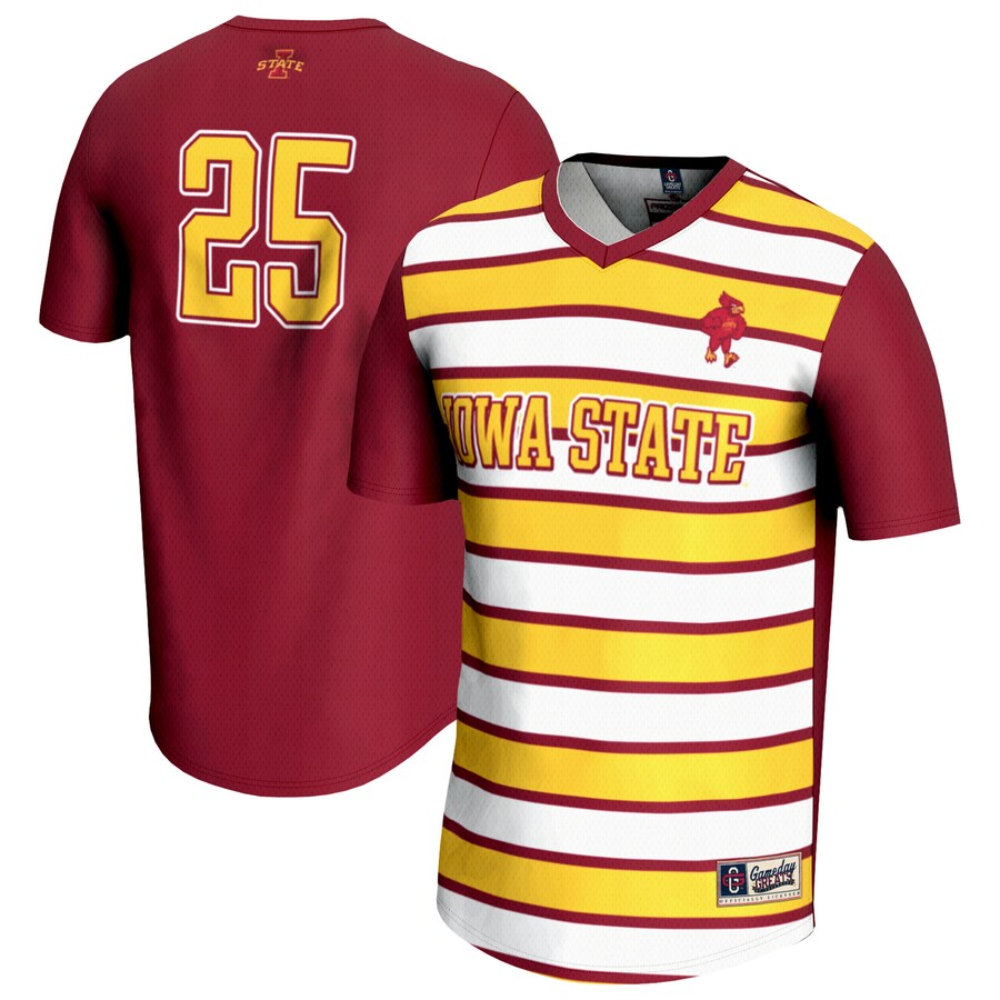 Youth GameDay Greats #25 Cardinal Iowa State Cyclones Lightweight Soccer Fashion Jersey - Jersey