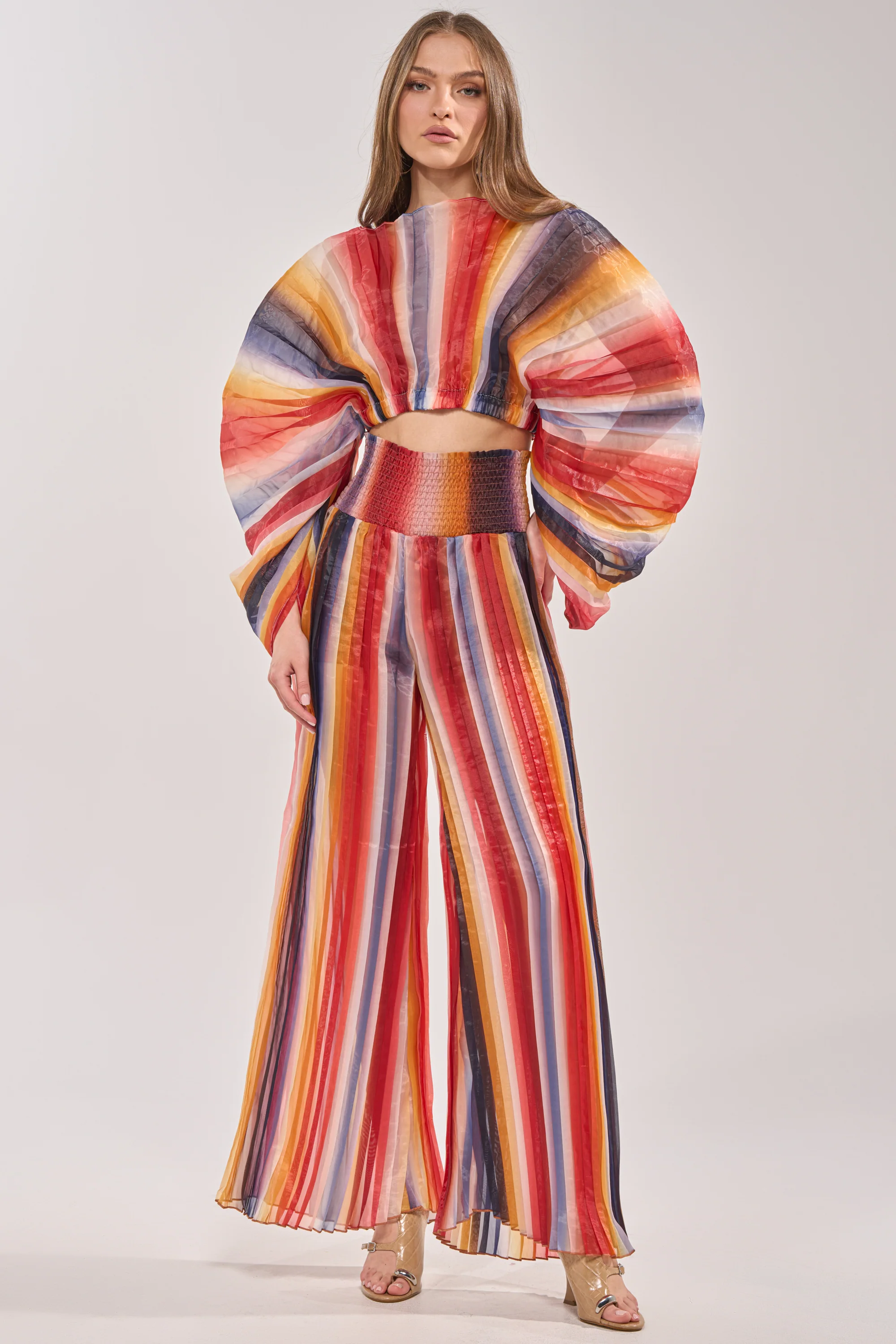 FANNED OUT CHIFFON PANT - Akira Wear
