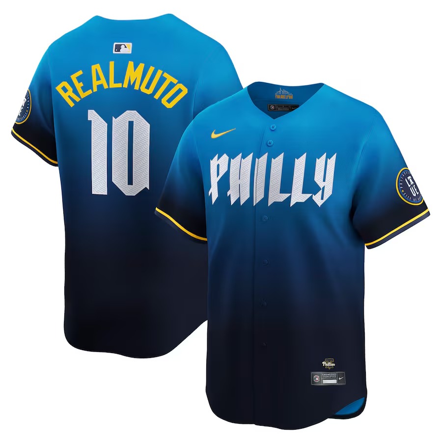 Men's Philadelphia Phillies J.T. Realmuto Nike Navy City Connect Limited Jersey - Jersey