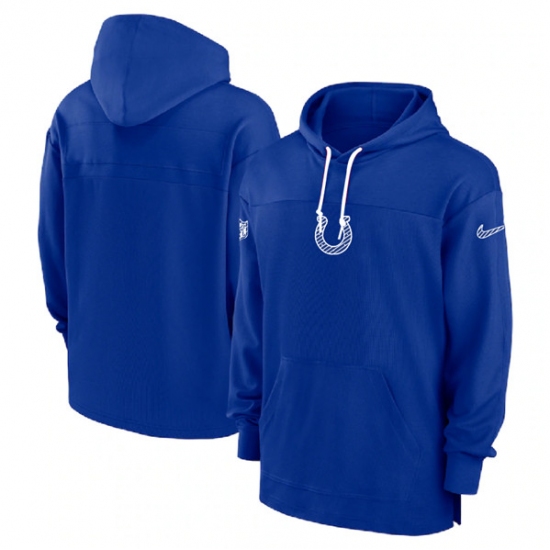 Men's Indianapolis Colts Royal Performance Pullover Hoodie - Jersey
