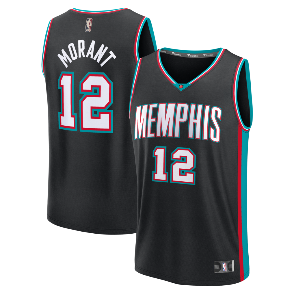 Men's Memphis Grizzlies Ja Morant Fanatics Black Fast Break Jersey - Classic Edition - Jersey