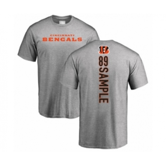 Football Cincinnati Bengals #89 Drew Sample Ash Backer T-Shirt - Jersey
