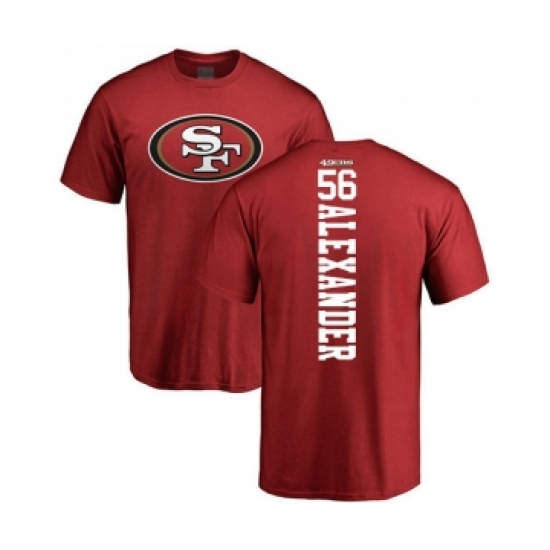 Football San Francisco 49ers #56 Kwon Alexander Red Backer T-Shirt - Jersey
