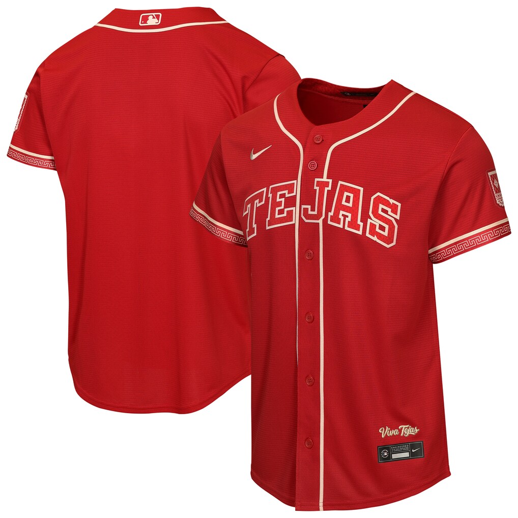 Youth Texas Rangers  Nike Red 2026 City Connect Stadium Jersey - Jersey