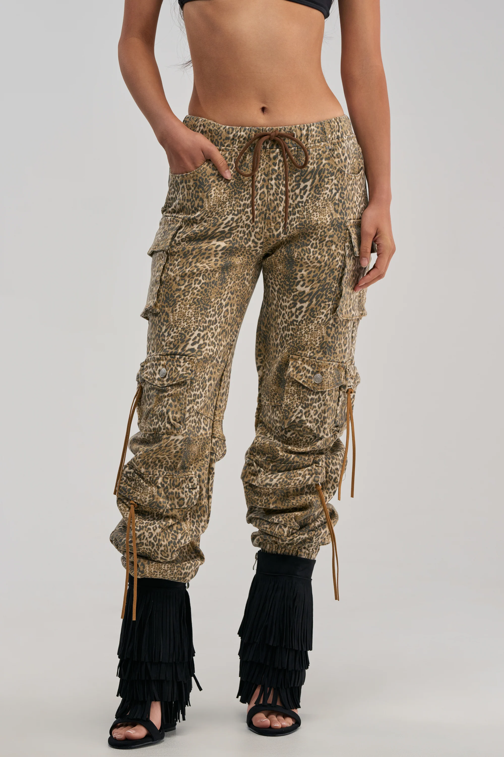 CHEETAH GIRL CHEETAH SISTA CARGO JOGGER - Akira Wear