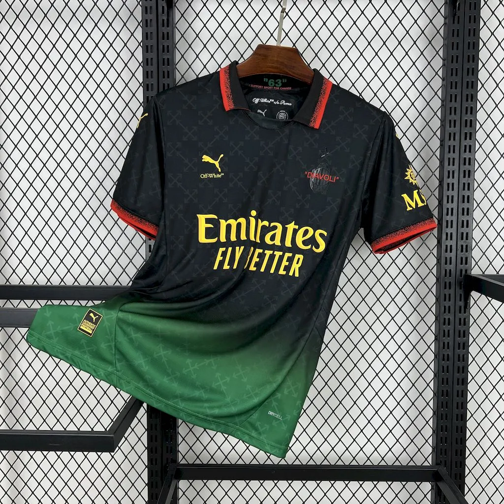 AC Milan Soccer Jersey Fourth Away Custom Shirt 2024/25 - Jersey