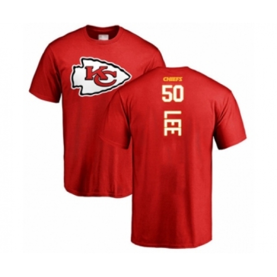Football Kansas City Chiefs #50 Darron Lee Red Backer T-Shirt - Jersey
