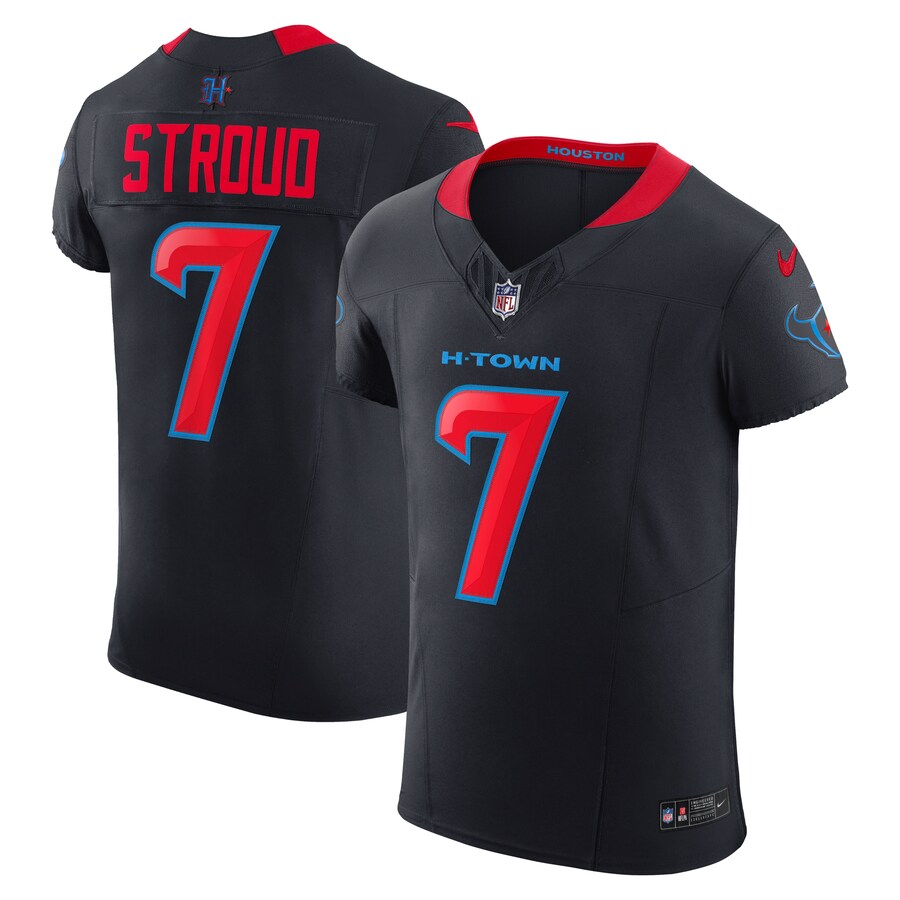 Men's Houston Texans C.J. Stroud Nike Navy Alternate 2 Vapor F.U.S.E. Elite Jersey - Jersey