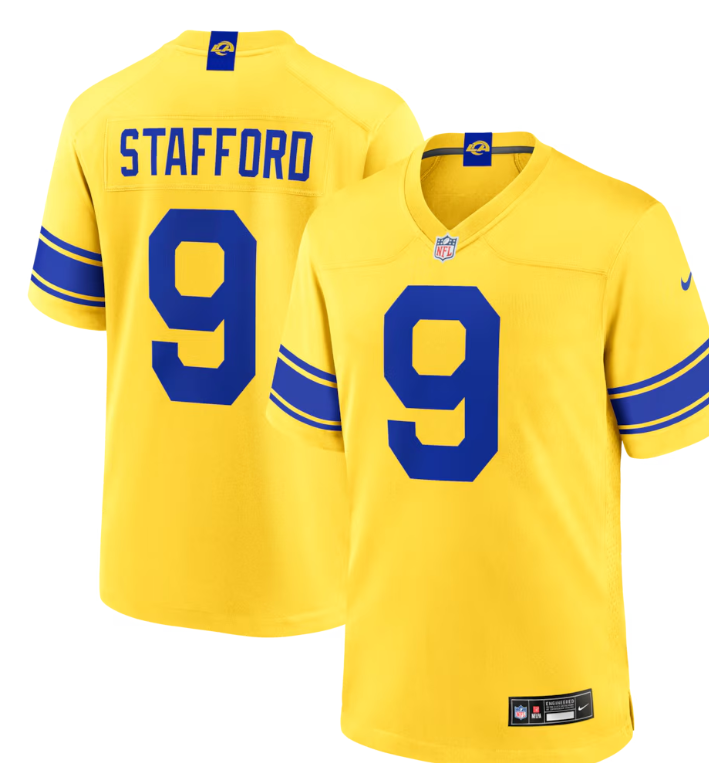 Men's Los Angeles Rams Matthew Stafford Nike Classic Sol Game Jersey - Jersey