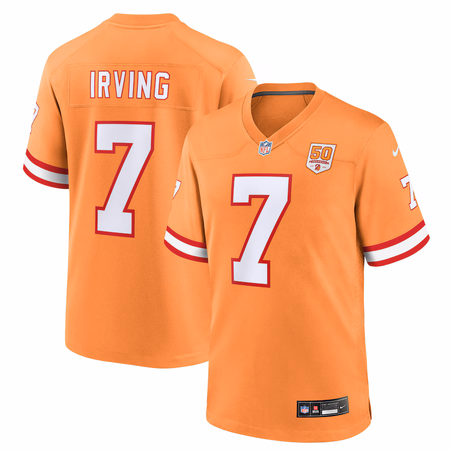 Men's Tampa Bay Buccaneers Bucky Irving Nike Creamsicle 50th Season Game Jersey - Jersey