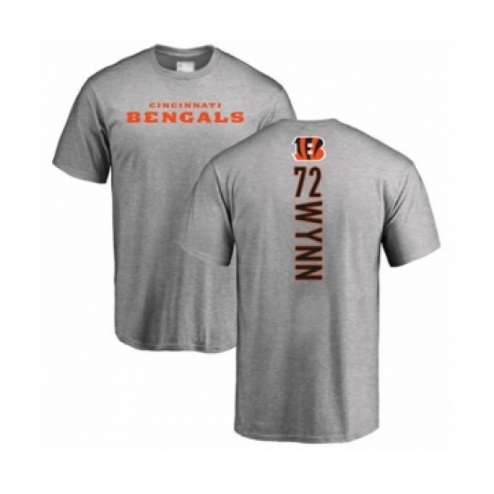Football Cincinnati Bengals #72 Kerry Wynn Ash Backer T-Shirt - Jersey