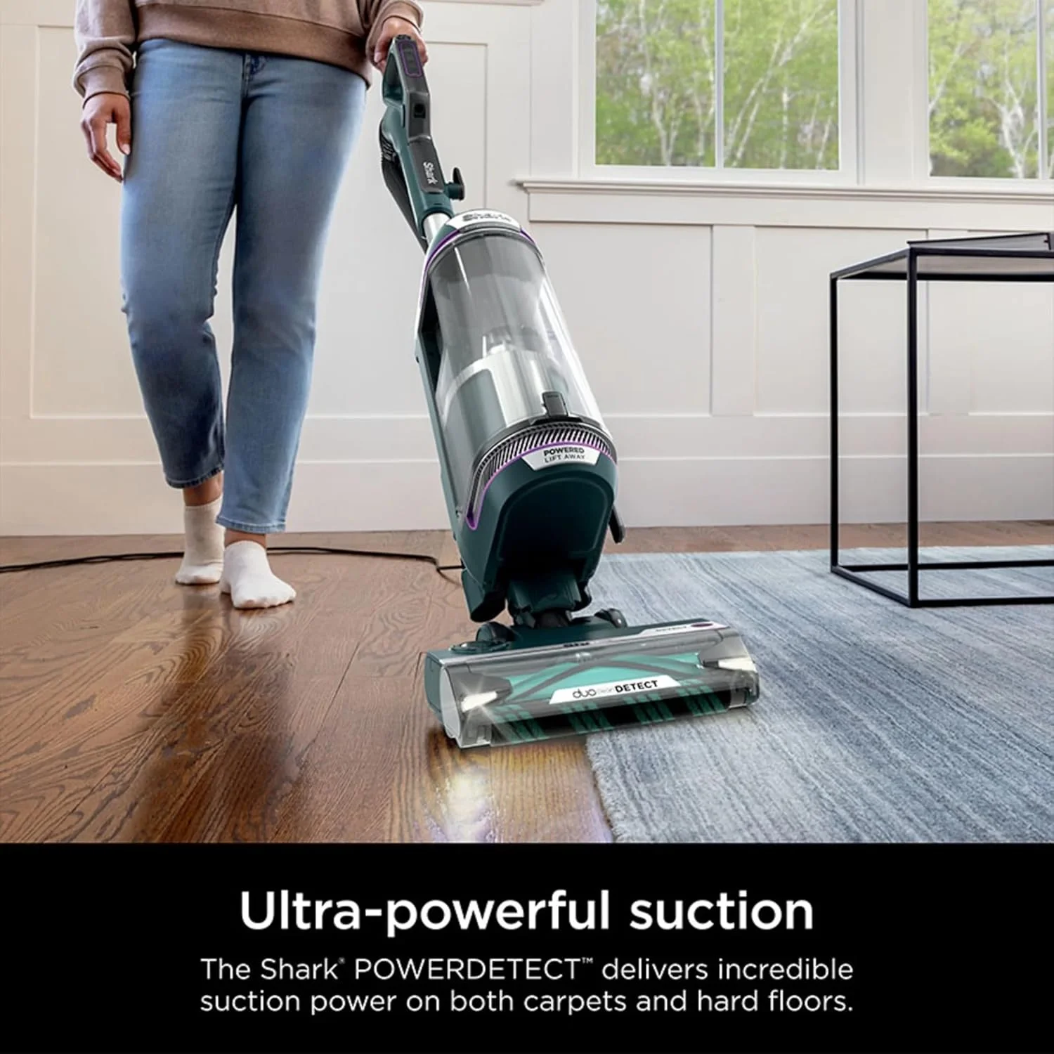 Restored SHARK AZ4000 POWERDETECT Upright Vacuum Cleaner with DuoClean Technology, Odor Neutralizer Technology, Powered Lift-Away, Self Cleaning Brushroll (Refurbished)