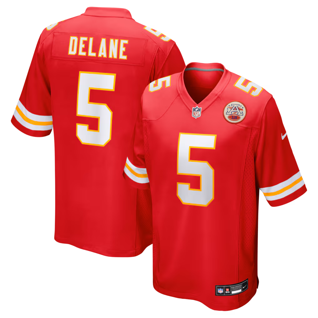 Men's Kansas City Chiefs Nike Red 2026 NFL Draft First Round Pick No. 6 Team Game Jersey - Jersey