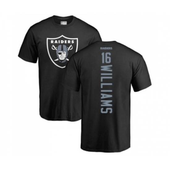 Football Oakland Raiders #16 Tyrell Williams Black Backer T-Shirt - Jersey