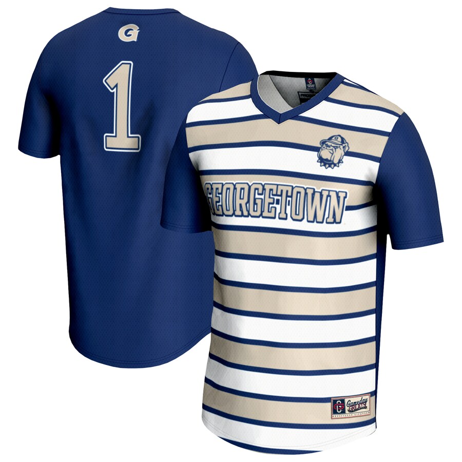 Unisex GameDay Greats #1 Navy Georgetown Hoyas Lightweight Soccer Fashion Jersey - Jersey
