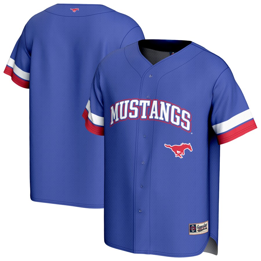 Youth GameDay Greats Royal SMU Mustangs Baseball Jersey - Jersey
