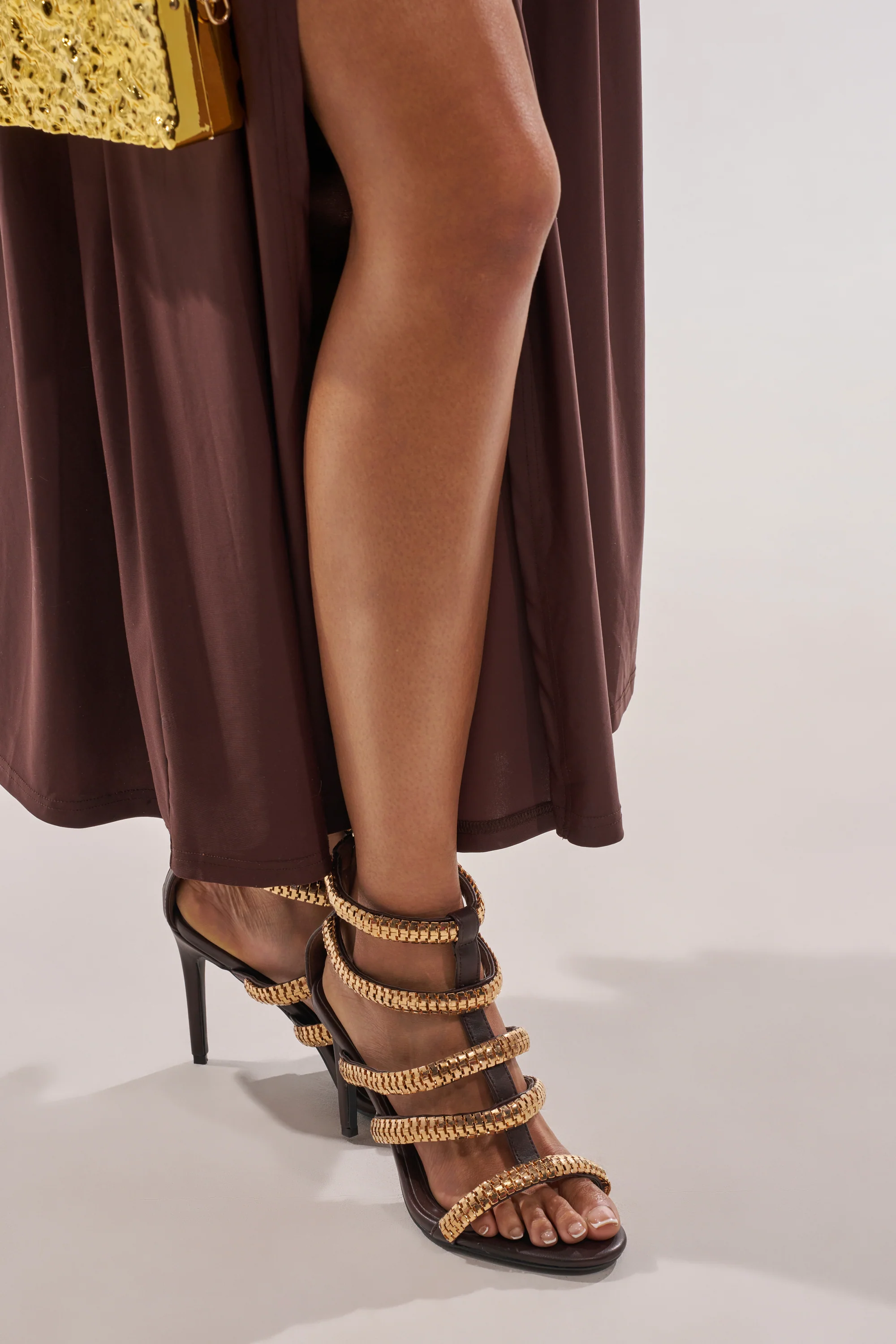 AZALEA WANG HERSILIE BROWN GLADIATOR STILETTO - Akira Wear