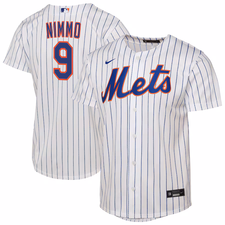 Youth New York Mets Brandon Nimmo Nike White Home Replica Player Jersey - Jersey