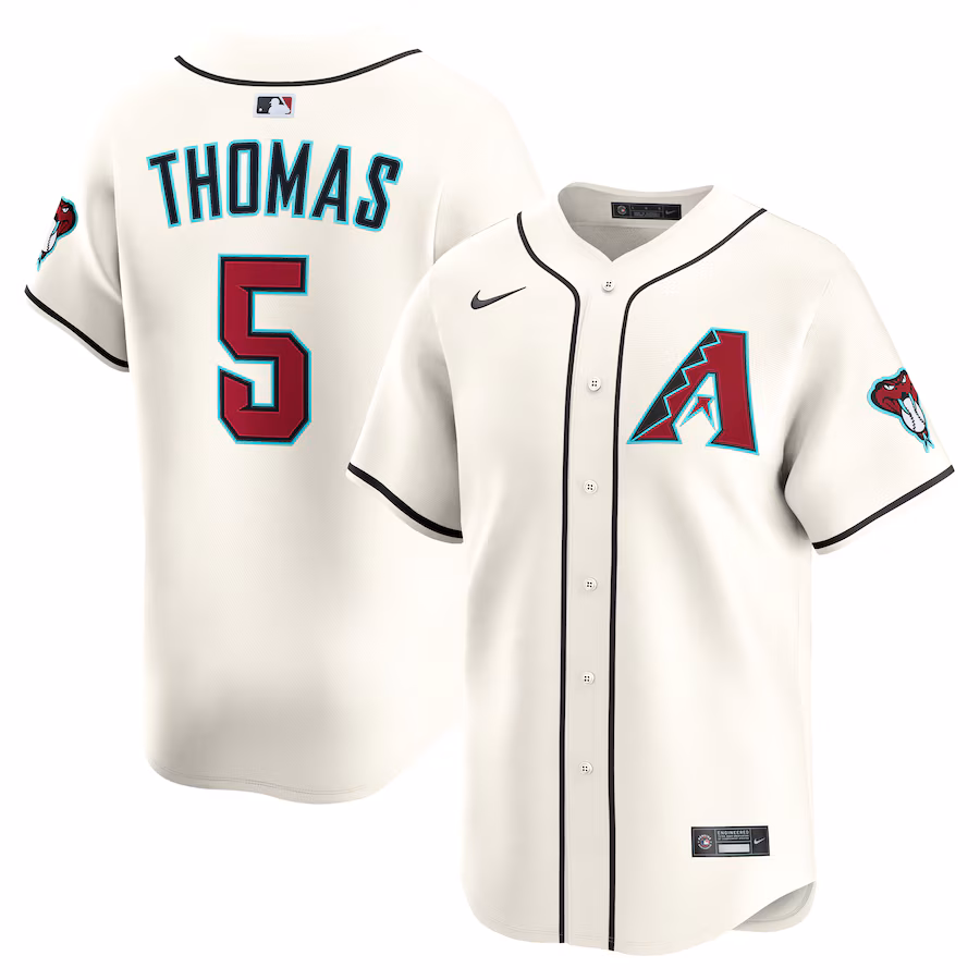 Men's Arizona Diamondbacks Alek Thomas Nike Cream Home Limited Player Jersey - Jersey