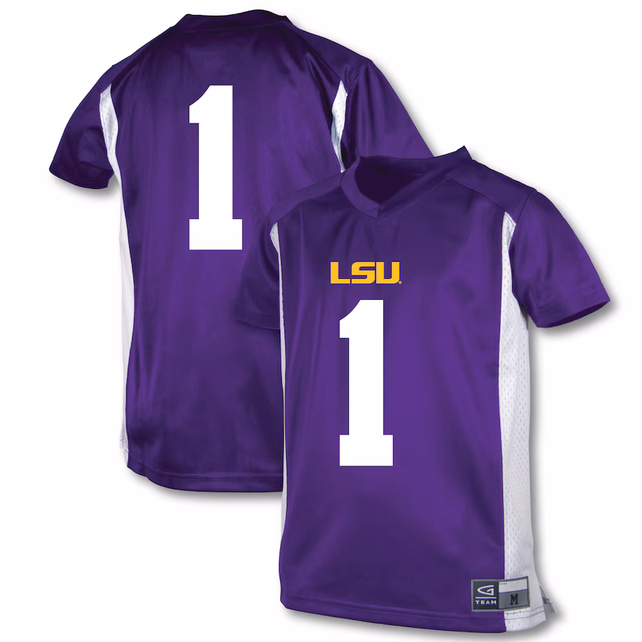 Youth Garb #1 Purple LSU Tigers Football Jersey - Jersey