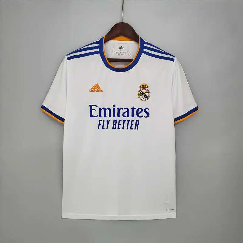 Real Madrid Retro Jersey Home Custom Soccer Shirt 2021/22 - Jersey