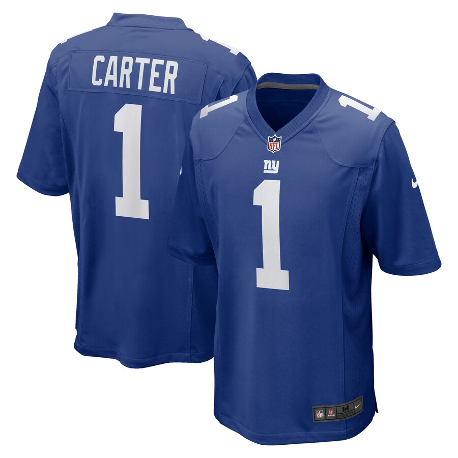 Youth New York Giants Abdul Carter Nike Royal First Round Pick Game Jersey - Jersey